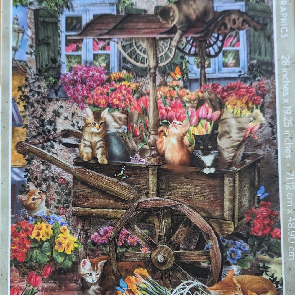 1000 piece puzzle Flower Cart